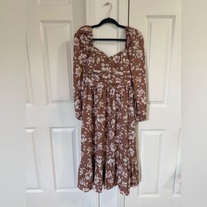 NWT Long Sleeve Floral Dress